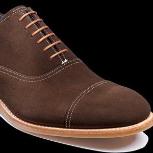Barker Shoes - Men's Pullman Oxfords, brown suede